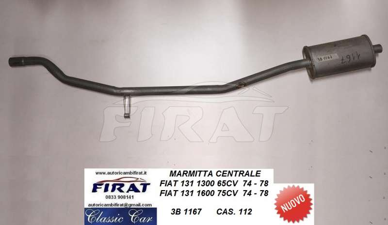 MARMITTA FIAT 131 1300 1600 CENTRALE (1167)